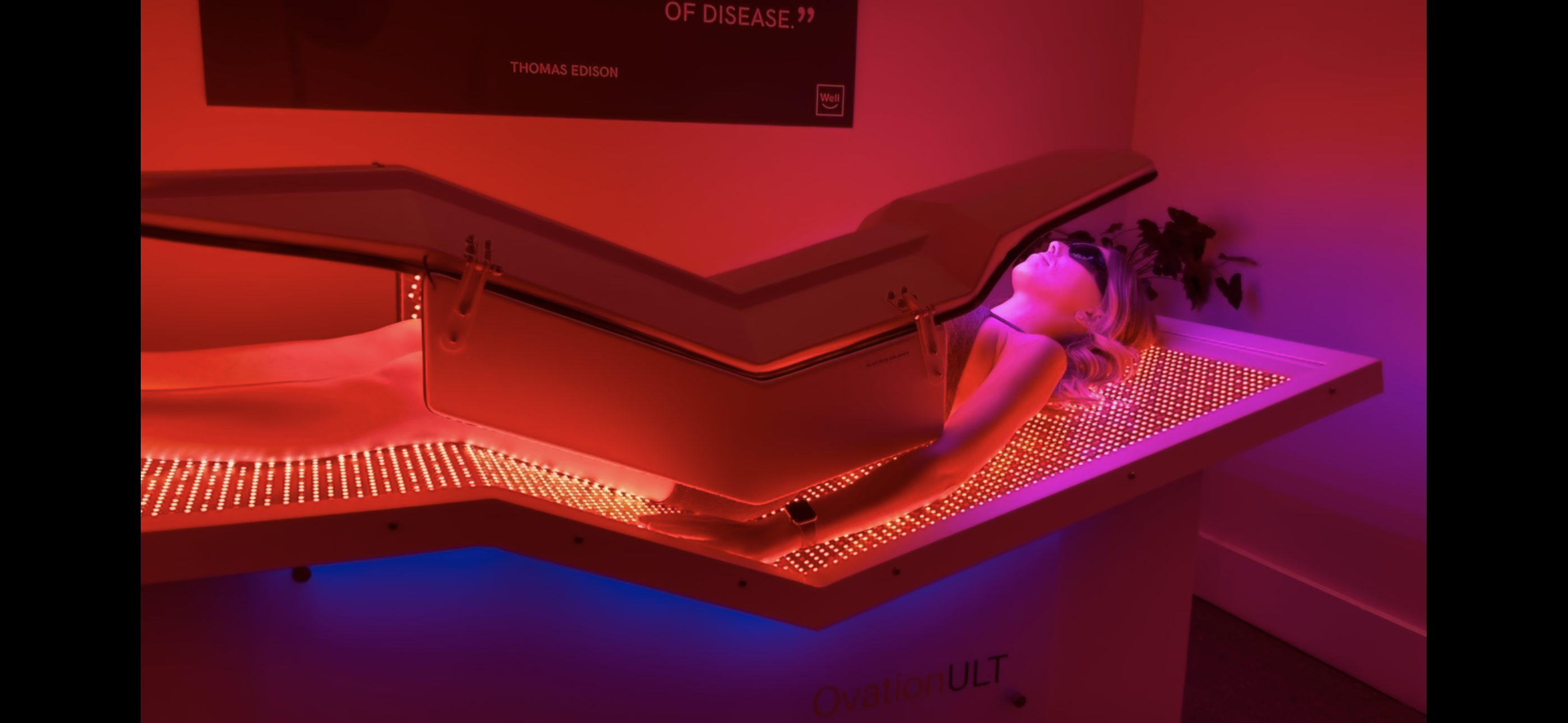 Red light therapy room at Well Health Centers Brentwood.